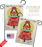 Christmas Girl - Christmas Winter Vertical Impressions Decorative Flags HG114120 Made In USA