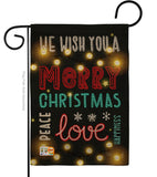 Lightful Merry Christmas Love - Christmas Winter Vertical Impressions Decorative Flags HG114144 Made In USA