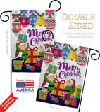 Santa Helper Merry Christams - Christmas Winter Vertical Impressions Decorative Flags HG114147 Made In USA