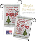 Christmas Wishes Words - Christmas Winter Vertical Impressions Decorative Flags HG114178 Made In USA