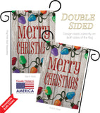 Bright Merry Christmas - Christmas Winter Vertical Impressions Decorative Flags HG114185 Made In USA