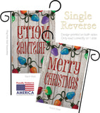 Bright Merry Christmas - Christmas Winter Vertical Impressions Decorative Flags HG114185 Made In USA