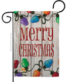 Bright Merry Christmas - Christmas Winter Vertical Impressions Decorative Flags HG114185 Made In USA