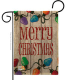 Bright Merry Christmas - Christmas Winter Vertical Impressions Decorative Flags HG114185 Made In USA