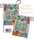 Colorful Ornament Holidays - Christmas Winter Vertical Impressions Decorative Flags HG114186 Made In USA