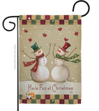 Have Fun at Christmas - Christmas Winter Vertical Impressions Decorative Flags HG114187 Made In USA
