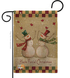 Have Fun at Christmas - Christmas Winter Vertical Impressions Decorative Flags HG114187 Made In USA