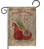 Sleigh Bells Ring - Christmas Winter Vertical Impressions Decorative Flags HG114189 Made In USA