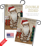 Christmas Kitty - Christmas Winter Vertical Impressions Decorative Flags HG114192 Made In USA