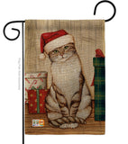 Christmas Kitty - Christmas Winter Vertical Impressions Decorative Flags HG114192 Made In USA