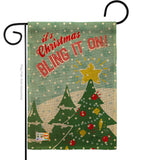 Christmas Bling It On - Christmas Winter Vertical Impressions Decorative Flags HG114196 Made In USA