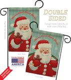 Sweet Home Santa - Christmas Winter Vertical Impressions Decorative Flags HG114200 Made In USA