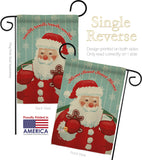 Sweet Home Santa - Christmas Winter Vertical Impressions Decorative Flags HG114200 Made In USA