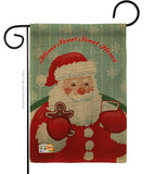 Sweet Home Santa - Christmas Winter Vertical Impressions Decorative Flags HG114200 Made In USA