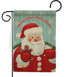 Sweet Home Santa - Christmas Winter Vertical Impressions Decorative Flags HG114200 Made In USA