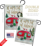 Home For Holidays - Christmas Winter Vertical Impressions Decorative Flags HG114201 Made In USA