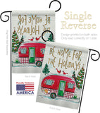 Home For Holidays - Christmas Winter Vertical Impressions Decorative Flags HG114201 Made In USA