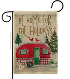 Home For Holidays - Christmas Winter Vertical Impressions Decorative Flags HG114201 Made In USA