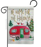 Home For Holidays - Christmas Winter Vertical Impressions Decorative Flags HG114201 Made In USA