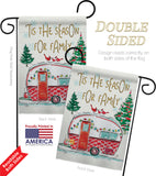 Season For Family - Christmas Winter Vertical Impressions Decorative Flags HG114202 Made In USA