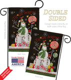 Sweet Snowmen - Christmas Winter Vertical Impressions Decorative Flags HG114204 Made In USA