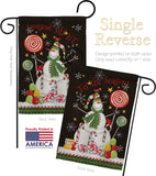 Sweet Snowmen - Christmas Winter Vertical Impressions Decorative Flags HG114204 Made In USA