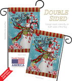 Candy Cane Christmas - Christmas Winter Vertical Impressions Decorative Flags HG114205 Made In USA