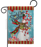 Candy Cane Christmas - Christmas Winter Vertical Impressions Decorative Flags HG114205 Made In USA