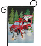 Snowmen Hot Cocoa - Christmas Winter Vertical Impressions Decorative Flags HG114207 Made In USA