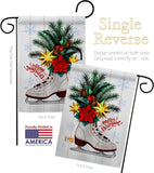 Christmas Skates - Christmas Winter Vertical Impressions Decorative Flags HG114245 Made In USA