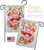 Christmas Calories - Christmas Winter Vertical Impressions Decorative Flags HG114246 Made In USA