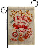 Christmas Calories - Christmas Winter Vertical Impressions Decorative Flags HG114246 Made In USA