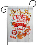 Christmas Calories - Christmas Winter Vertical Impressions Decorative Flags HG114246 Made In USA