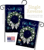 Vela Feliz Navidad - Christmas Winter Vertical Impressions Decorative Flags HG120016 Made In USA