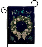 Vela Feliz Navidad - Christmas Winter Vertical Impressions Decorative Flags HG120016 Made In USA