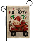 Winter Gnome Wagon - Christmas Winter Vertical Impressions Decorative Flags HG130305 Made In USA