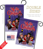 Christmas Carol - Christmas Winter Vertical Impressions Decorative Flags HG137101 Made In USA