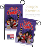 Christmas Carol - Christmas Winter Vertical Impressions Decorative Flags HG137101 Made In USA