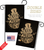 Very Merry - Christmas Winter Vertical Impressions Decorative Flags HG137267 Made In USA