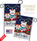 Christmas Buddy - Christmas Winter Vertical Impressions Decorative Flags HG137299 Made In USA