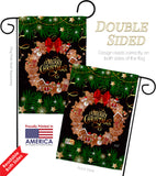 Christmas Wreath - Christmas Winter Vertical Impressions Decorative Flags HG137339 Made In USA