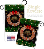 Christmas Wreath - Christmas Winter Vertical Impressions Decorative Flags HG137339 Made In USA