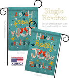 Holly Jolly - Christmas Winter Vertical Impressions Decorative Flags HG137354 Made In USA