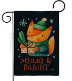 Merry & Bright - Christmas Winter Vertical Impressions Decorative Flags HG137360 Made In USA