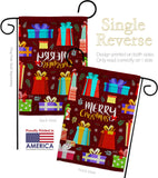 Merry Giftmas - Christmas Winter Vertical Impressions Decorative Flags HG137632 Made In USA