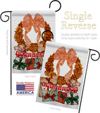 Pine Cone Wreath - Christmas Winter Vertical Impressions Decorative Flags HG190015 Made In USA