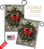 Lightful Merry Christmas - Christmas Winter Vertical Impressions Decorative Flags HG191049 Made In USA