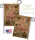 Merry Christmas and Happy New Year - Christmas Winter Vertical Impressions Decorative Flags HG191081 Made In USA