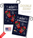 Christmas Mitten - Christmas Winter Vertical Impressions Decorative Flags HG192226 Made In USA