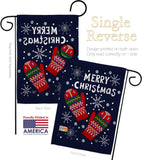 Christmas Mitten - Christmas Winter Vertical Impressions Decorative Flags HG192226 Made In USA